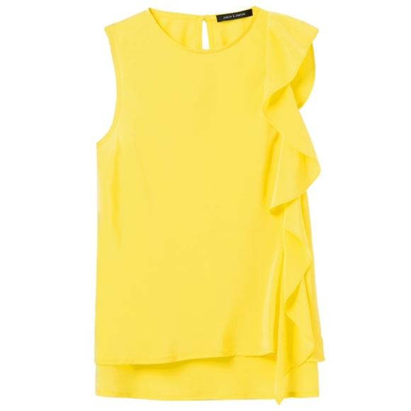 judith & charles Tops - judith & Charles Sumie Ruffle Silk Blouse